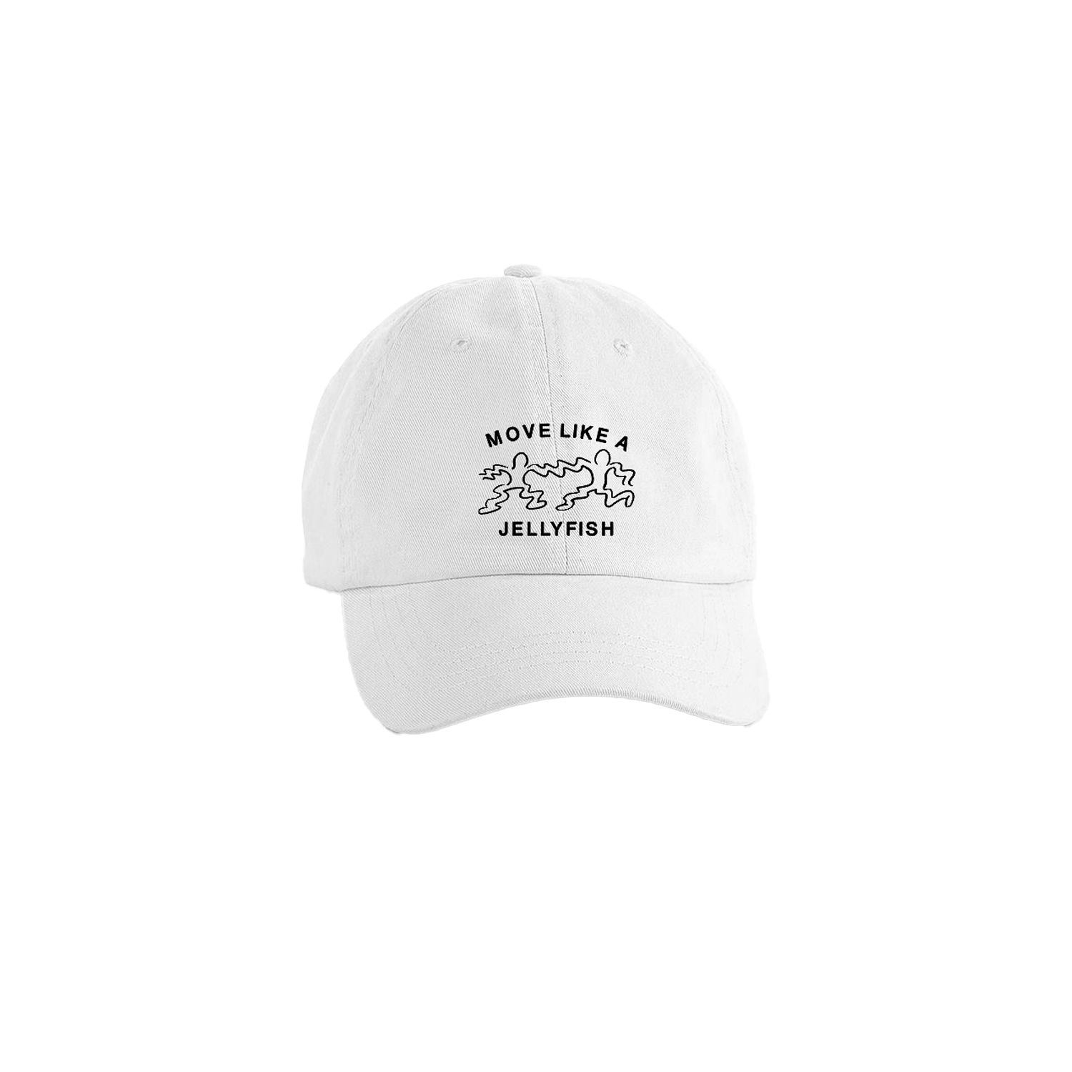 Sigrid - White Jellyfish Embroidered Cap