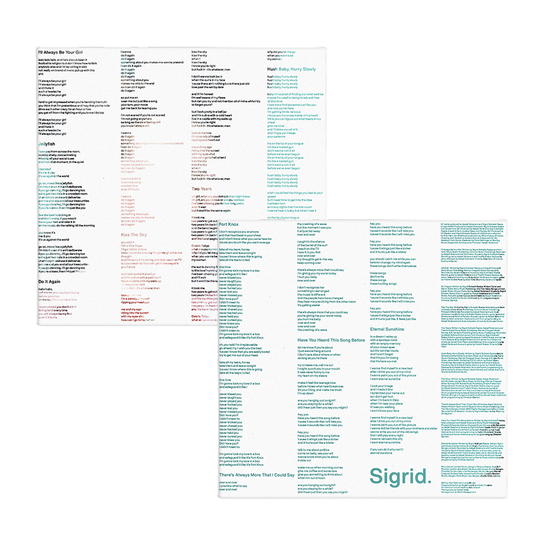 Sigrid - There's Always More That I Could Say - Aquamarine Marble LP
