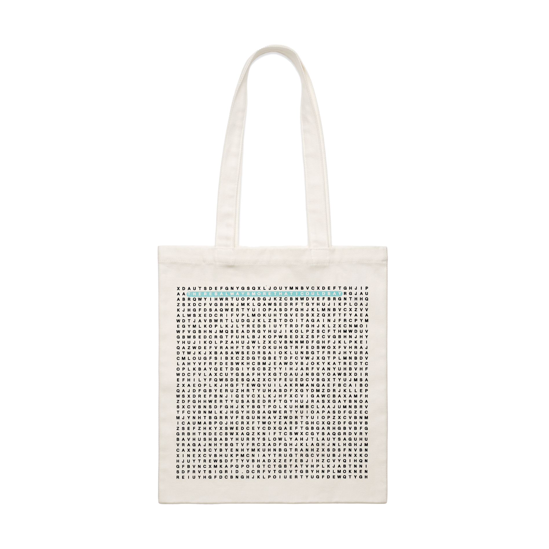 Sigrid - Cream Word Search Tote Bag